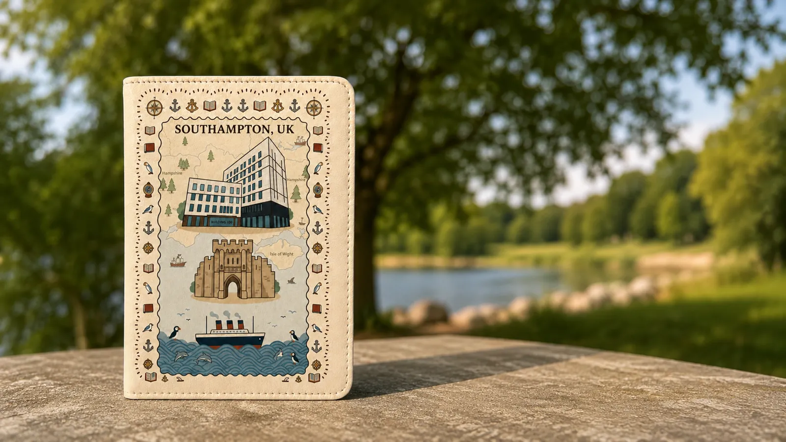 Southampton themed passport holder giveaway