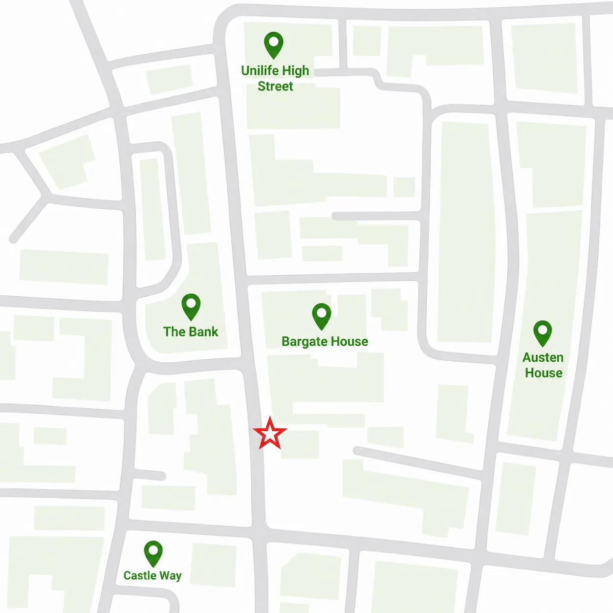 Holyrood Church stop map